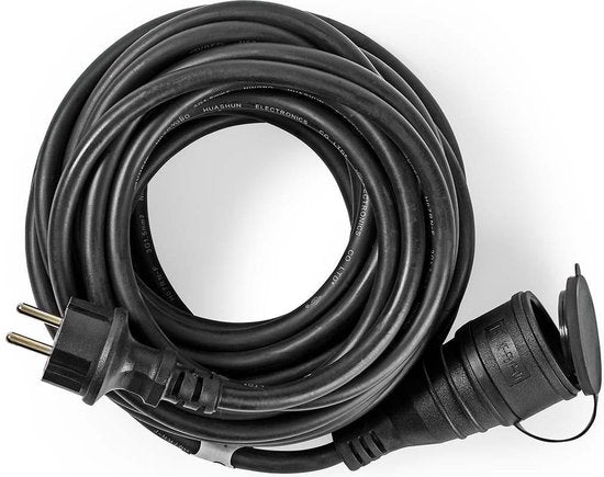 Nedis Verlengkabel Male - Female - Type-F (CEE 7/7) - Randaarde stekker - 10.0 m - 3680 W - 250 V AC 50/60 Hz - Soort aarding: Zijcontacten - Hoek van stopcontact: 90 ° - IP44 - H07RN-F 3G 1.5 mm² - afbeelding 4