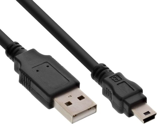 Nedis USB-Kabel - USB 2.0 - USB-A Male - USB Mini-B 5-Pins Male - 480 Mbps - Vernikkeld - 3.00 m - Rond - PVC - Zwart - Label - afbeelding 11