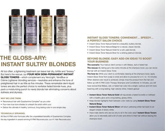 Joico Vero K-Pak Instant Gloss Toner Natural - afbeelding 3