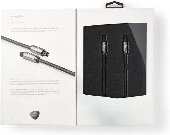 Nedis Digitale Audiokabel | TosLink Male - TosLink Male | Gun Metal Grey | Gevlochten Kabel - afbeelding 19