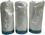 3 x Rol Maskeerfolie / Afdekfolie voor buiten Primafix 057 SPEC (B 1400mm x H 200mm L 17 mtr) 10 My Speciaal TAPE (Ductape) - afbeelding 1