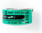 Nedis Oplaadbare NiMH-Batterij - 2.4 V DC - Oplaadbaar - 250 mAh - Voorgeladen - 1-Polybag - N/A - Soldeerpin - Groen - afbeelding 2