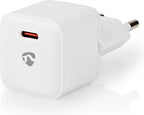 Nedis Oplader - 20 W - PD3.0 20W - 1.67 / 2.22 / 3.0 A - Outputs: 1 - USB-C - Automatische Voltage Selectie - Wit - afbeelding 7