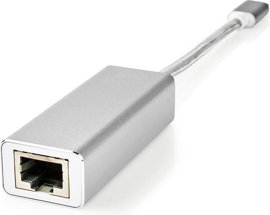 Nedis USB-netwerkadapter - USB 3.2 Gen 1 - 1 Gbps - USB-C Male - RJ45 Female - 0.20 m - Rond - Verguld - Vertind-Koper - Zilver - Cover Window Box - afbeelding 5