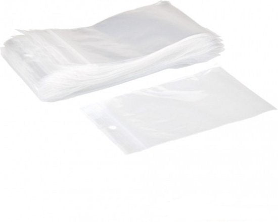 Gripzakjes 250x350 mm -100 stuks- Extra Sterk! Staples - 50M transparant - seal - zakjes - afbeelding 2