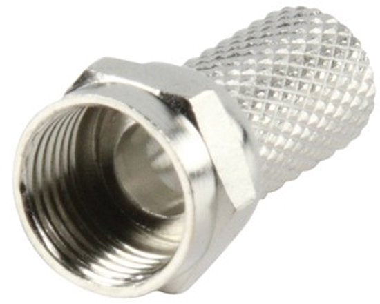 F-connector | Mannelijk | Voor 6,8mm-coaxkabels | 25 stuks | Metaal - afbeelding 55