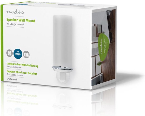 Nedis Speakerbeugel - Geschikt voor: Google Home - Wand - 2 kg - Vast - Metaal / Staal - Wit - afbeelding 11