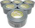 6 x Titan Pro Duct tape 48mm x 50 meter Grijs - afbeelding 1