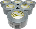 6 x Titan Pro Duct tape 48mm x 50 meter Grijs - afbeelding 1