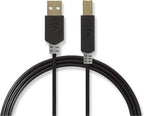 Nedis - USB 2.0 - Male - Male - m - Antraciet - afbeelding 13