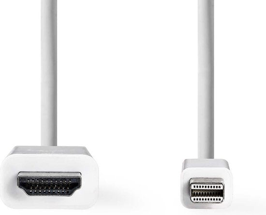 Nedis Mini DisplayPort-Kabel - DisplayPort 1.2 - Mini-DisplayPort Male - HDMI Connector - 21.6 Gbps - Vernikkeld - 2.00 m - Rond - PVC - Wit - Label - afbeelding 5