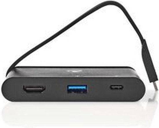 USB Multi-Port Adapter - USB 3.2 Gen 1 - USB-C Male - HDMI Female / USB-A Female / USB-C Female - Rond - Vernikkeld - Zwart - Window Box met Euro Lock - afbeelding 9