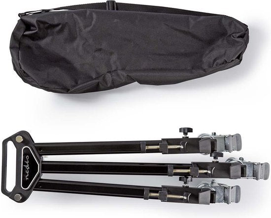 Nedis Statief-Dolly - Maximaal draagvermogen: 20.0 kg - Statief diameterbereik: 29.0 mm - Inclusief reistas - Pootvergrendelingen - Aluminium - Zwart - afbeelding 8