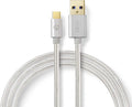 Nedis USB-C naar USB-A kabel - USB3.0 - tot / aluminium - meter Aluminium — EAN 5412810262816