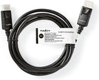DisplayPort-Kabel - DisplayPort Male - DisplayPort Male - 4K@60Hz - Vernikkeld - 2.00 m - Rond - PVC - Zwart - Label - afbeelding 3