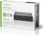 Nedis HDMI-Switch - 3 poort(en) - 3x HDMI Input - 1x HDMI Output - 1080p - 3.4 Gbps - ABS - Zwart - afbeelding 9