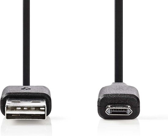 Nedis CCGB60510BK10 USB-kabel 1 m 2.0 USB A Micro-USB B Zwart - afbeelding 3