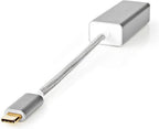 Nedis USB-netwerkadapter - USB 3.2 Gen 1 - 1 Gbps - USB-C Male - RJ45 Female - 0.20 m - Rond - Verguld - Vertind-Koper - Zilver - Cover Window Box - afbeelding 4