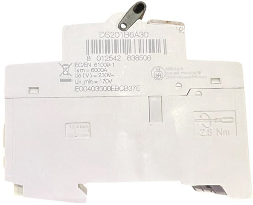 ABB DS201B6A30 System Pro M Compact Aardlekschakelaar - afbeelding 2