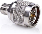 Nedis Satelliet- en Antenne-Adapter - N-Male - F-Female - Vernikkeld - 75 Ohm - Recht - Metaal - Zilver - 10 Stuks - Polybag - afbeelding 4