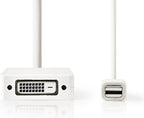 Nedis Mini DisplayPort-Kabel - DisplayPort 1.2 - Mini-DisplayPort Male - DisplayPort Female / DVI-D 24+1-Pins Female / HDMI Input - 21.6 Gbps - Vernikkeld - 0.20 m - Rond - PVC - Wit - Polybag - afbeelding 15