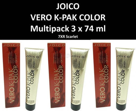 Joico Vero K-PAK Color - 7XR Scarlet 74ml x 2 - afbeelding 2