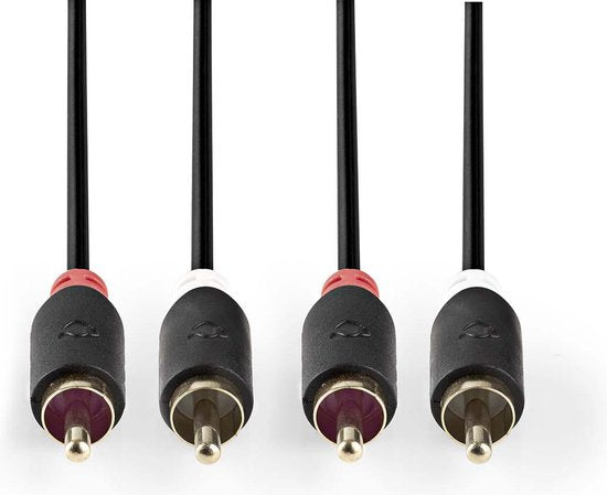 Nedis Stereo-Audiokabel - 2x RCA Male - 2x RCA Male - m - Rond - Doos - afbeelding 19