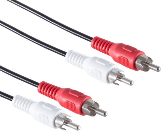 Nedis Stereo-Audiokabel - 2x RCA Male - 2x RCA Male - Vernikkeld - m - Rond - Zwart - afbeelding 39