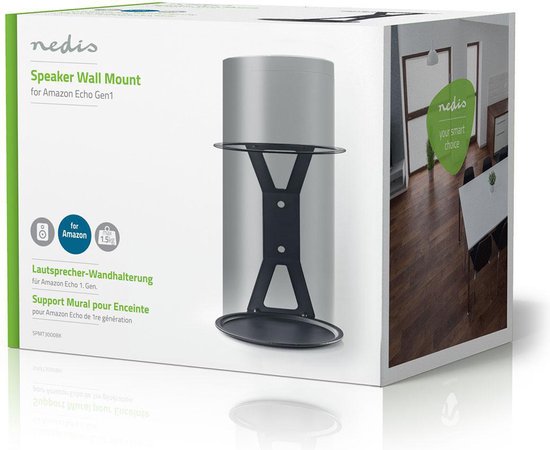 Nedis Speakerbeugel - Geschikt voor: Amazon Echo Gen1 - Wand - 1.5 kg - Vast - Staal - Zwart - afbeelding 5