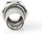 F-connector | Mannelijk | Voor 6,8mm-coaxkabels | 25 stuks | Metaal - afbeelding 33