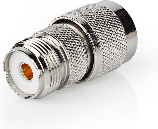 Nedis Satelliet- en Antenne-Adapter - N-Male - PL259 Female - Vernikkeld - 75 Ohm - Recht - Metaal - Zilver - 10 Stuks - Envelop - afbeelding 4