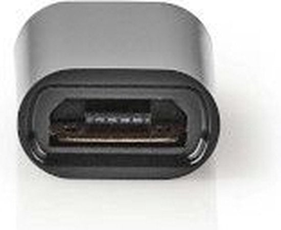 Nedis USB-C Adapter - USB 2.0 - USB-C Male - USB Micro-B Female - 480 Mbps - Rond - Vernikkeld - Zwart - Envelop - afbeelding 8