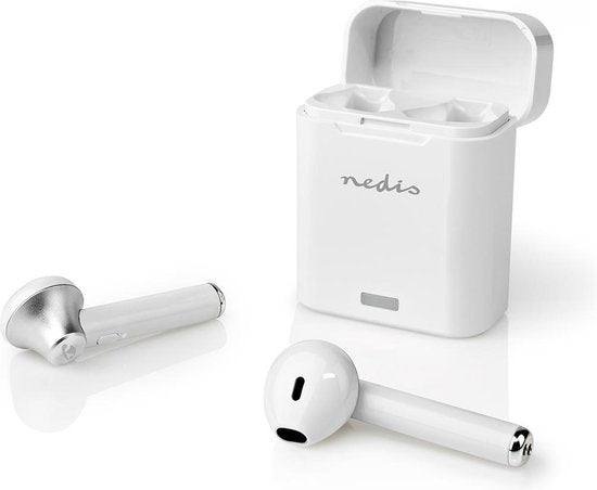 Volledig Draadloze Oordopjes - Bluetooth - Maximale batterijduur: 2.5 uur - Drukbediening - Charging case - Ingebouwde microfoon - Ondersteuning voor spraakbesturing - Wit - afbeelding 22