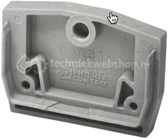 Phoenix Contact Afsluitplaat - D-MZB 1,5, Eindplaat rijgklem, verkoop per: 50 stuks - afbeelding 1