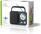 Nedis FM-Radio - Draagbaar Model - FM - Batterij Gevoed / Netvoeding - Analoog - 2.4 W - Zwart-Wit Scherm - Koptelefoonoutput - IP20 - Handvat - Grijs / Zwart - afbeelding 7