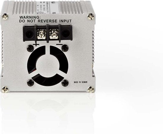 Nedis Omvormer Gemodificeerde Sinusgolf - Ingangsvoltage: 24 V DC - Apparaat stroomoutput: Type F (CEE 7/3) / USB-A - 230 V AC 50 Hz - 300 W - Piekvermogen: 600 W - Accuklemmen + Aansteker - Zilver - afbeelding 3