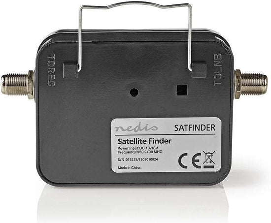 Nedis Signaalsterktemeter voor Satelliet - 950-2400 MHz - Ingangsgevoeligheid: 83 dB - Uitgangsniveau: 102 dBuV - Zwart - afbeelding 6