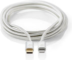 Nedis Premium 8-pins Lightning naar USB-C kabel - USB2.0 - tot 20V/3A / aluminium - meter - afbeelding 23
