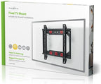 Nedis Vaste TV-Muurbeugel - 13-27 " - Maximaal schermgewicht: 15 kg - Minimale muurafstand: 24 mm - Staal - Zwart - afbeelding 4