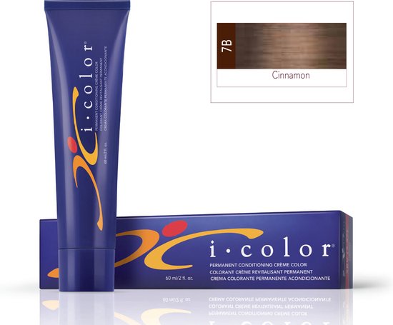 ISO i color Permanent Conditioning Crème Color 60ml 7B Cinnamon - afbeelding 1
