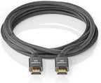 Nedis Ultra High Speed ​​HDMI-Kabel - HDMI Connector - HDMI Connector - 8K@60Hz - 48 Gbps - 1.00 m - Rond - 6.3 mm - Gun Metal Grijs - Cover Window Box - afbeelding 8