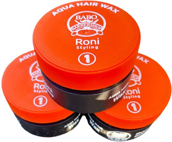 3 Stuks BABO Aqua Hair Wax Roni 150ml - afbeelding 2