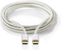 USB voor Synchroniseren, Opladen en AV-Ondersteuning | Verguld | USB C™ Male naar USB C™ Male | Voor Aansluiten van Smartphones en Mobiele Apparaten Aluminium - 262762 — EAN 5412810262762