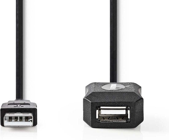 Nedis Actieve USB 2.0-Verlengkabel A F BK - afbeelding 37