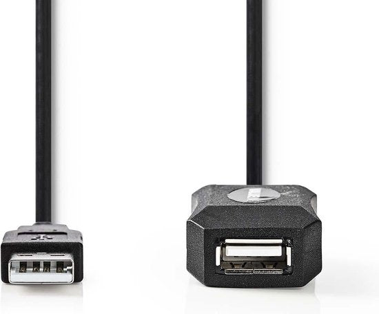 Nedis Actieve USB 2.0-Verlengkabel A F BK - afbeelding 22