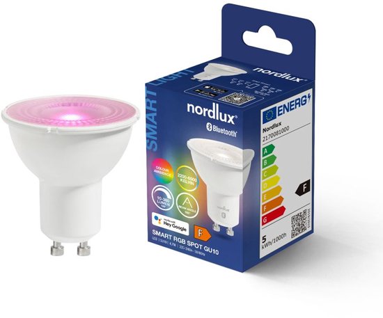 Nordlux - SMART Spot - GU10 - 4,7W - Clear & RGB - afbeelding 2