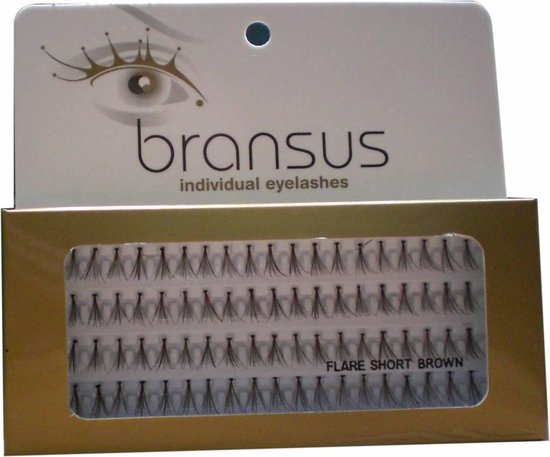 Wimperverlenging Flairs Short Brown, nepwimpers - afbeelding 1