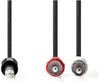 Nedis Stereo-Audiokabel - 6,35 mm Male - 2x RCA Male - Vernikkeld - 2.00 m - Rond - Polybag - afbeelding 3