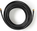 Nedis Antennekabel - SMA Male - SMA Female - Verguld - 50 Ohm - Dubbel Afgeschermd - 10.0 m - Rond - PVC - Zwart - Label - afbeelding 3
