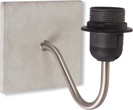 Home Sweet Home - Moderne wandlamp Concrete voor lampenkap - Beton - 13/13/12cm - gemaakt van Metaal - geschikt voor E27 LED lichtbron - voor - afbeelding 1